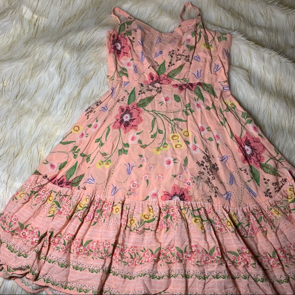 Old Navy Jr floral Peach dress
